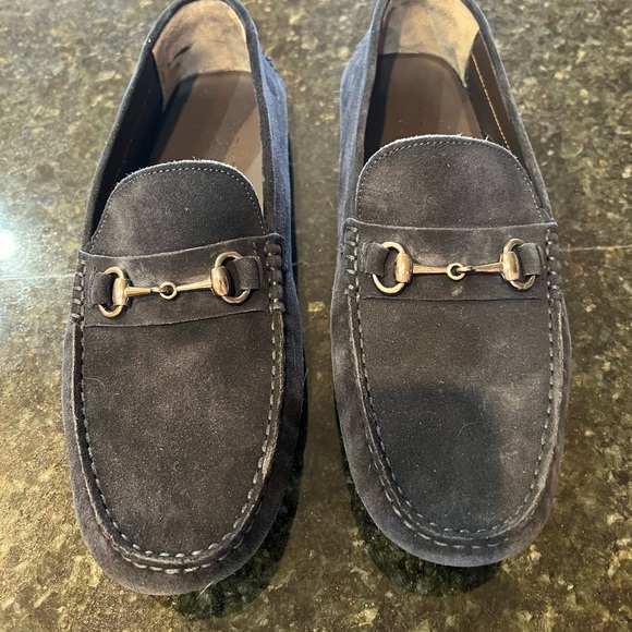 Too Boot New York Mens Blue Suede Drivers  Size 11 - Picture 2 of 4